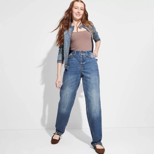 Wild Fable High-Rise Curvy Straight Jeans