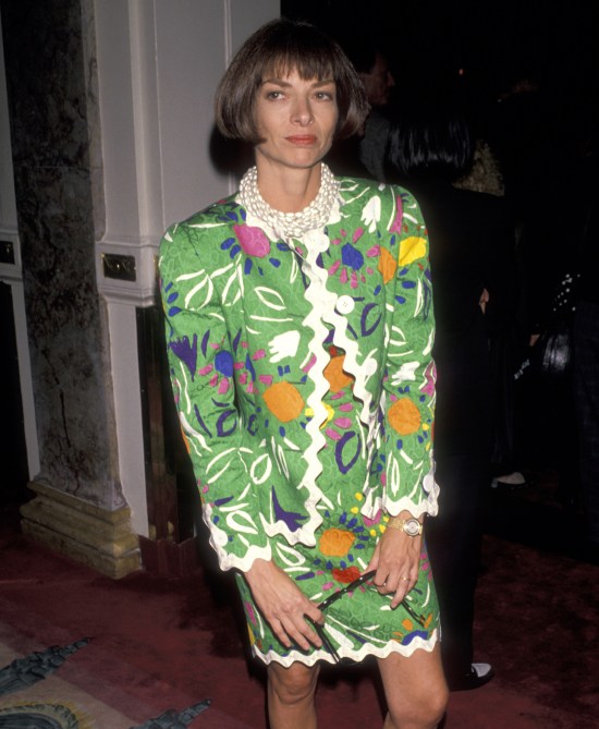 Anna Wintour during Paris Haute Couture Fashion Show and Cocktail Party at Paramount Hotel in New York City, New York, United States.