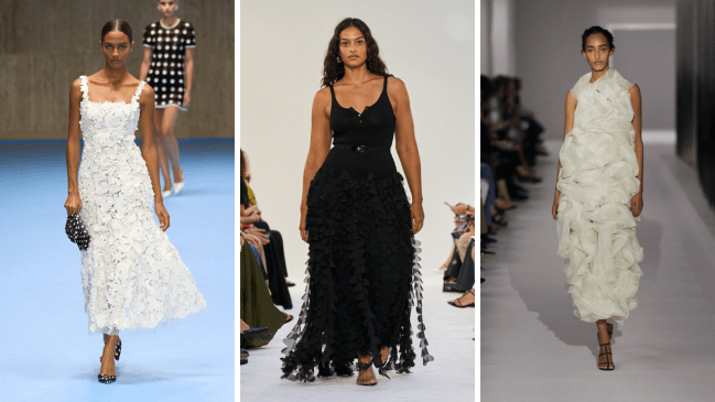 carolina herrera, brandon maxwell, khaite spring/summer 2025 runway