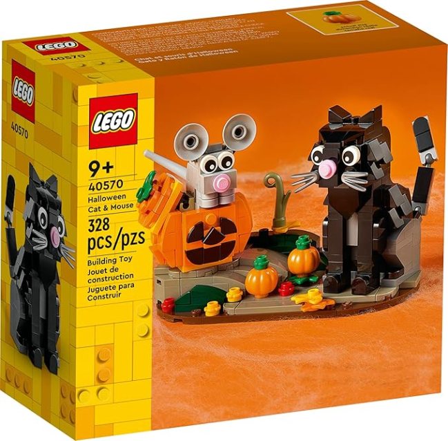 A Halloween-themed lego kit
