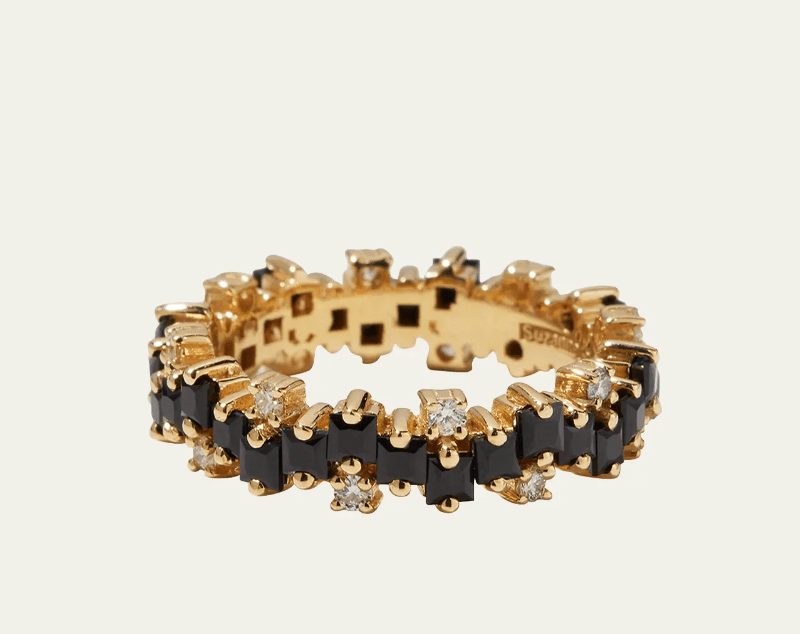 27 Black Wedding Rings Perfect for October Brides