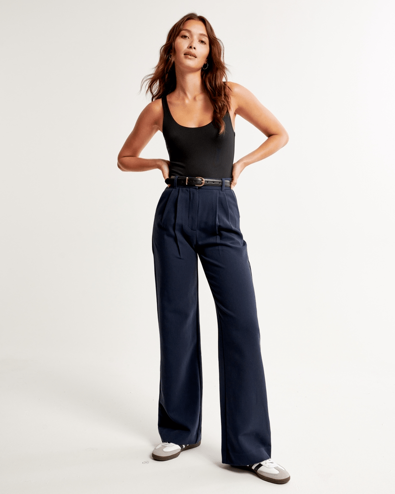 Abercrombie & Fitch Sloane Tailored Wide Leg Pant