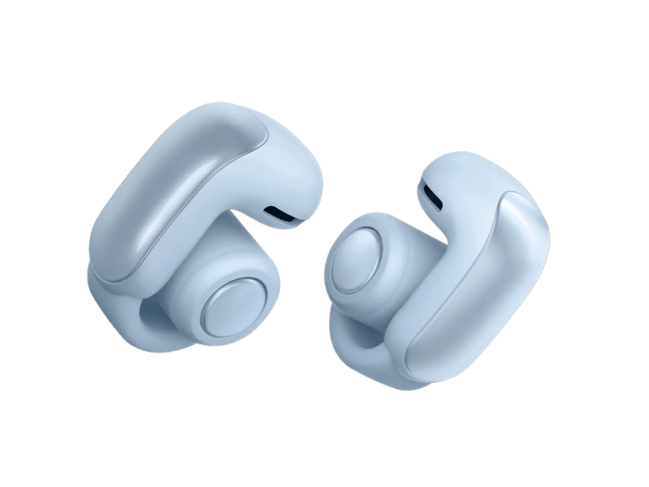 Bose Ultra Open Earbuds in light blue