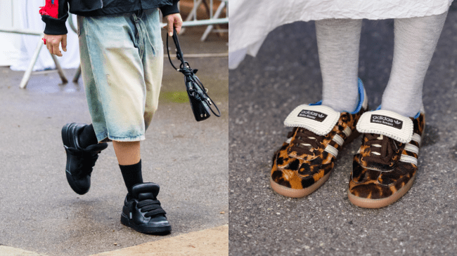 Big tongue sneakers.