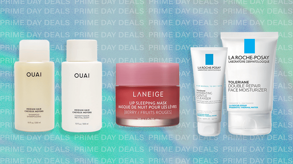 Ouai, Laneige, and La Roche-Posay beauty products.