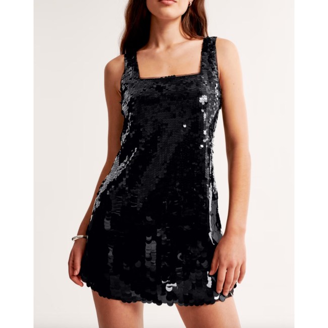 Abercrombie Sequin Squareneck Mini Dress
