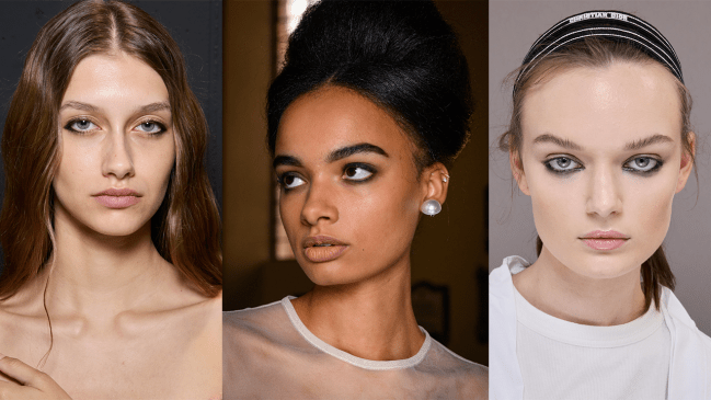 Models wearing smudged eyeliner.