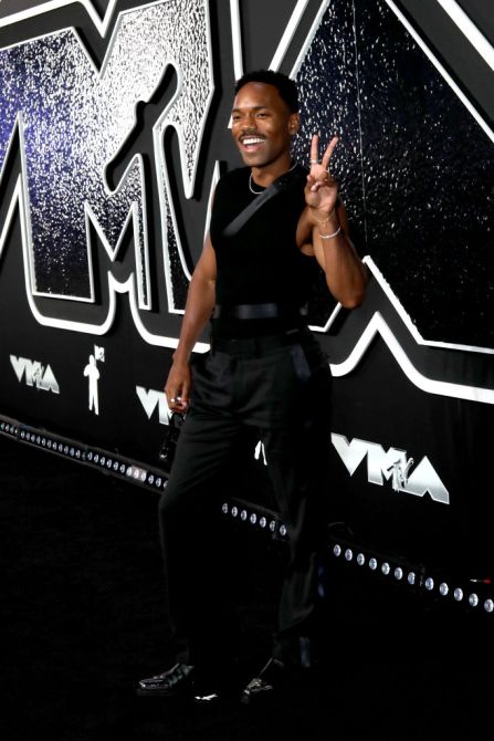ELMONT, NEW YORK - SEPTEMBER 11: Carter Gregory attends the 2024 MTV Video Music Awards at UBS Arena on September 11, 2024 in Elmont, New York.