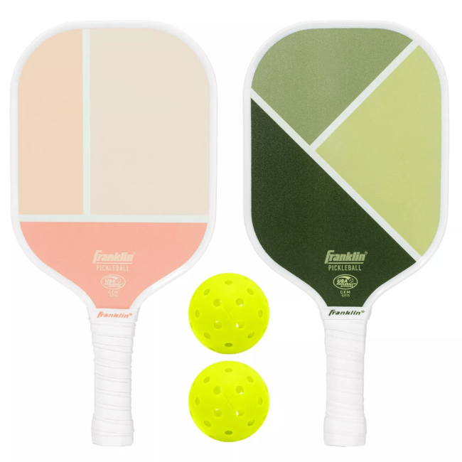 Franklin Sports 2 Player Poly Pro Pickleball Set with Balls