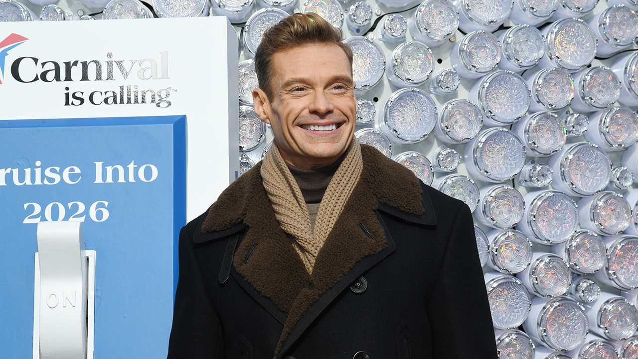 Ryan Seacrest at "Dick Clark's New Year's Rockin' Eve With Ryan Seacrest 2026" press junket at the Times Square Ball on December 30, 2025 in New York City, New York.
