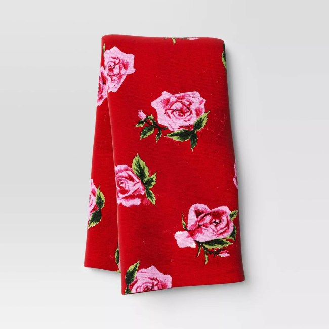 Threshold Roses Kitchen Towel