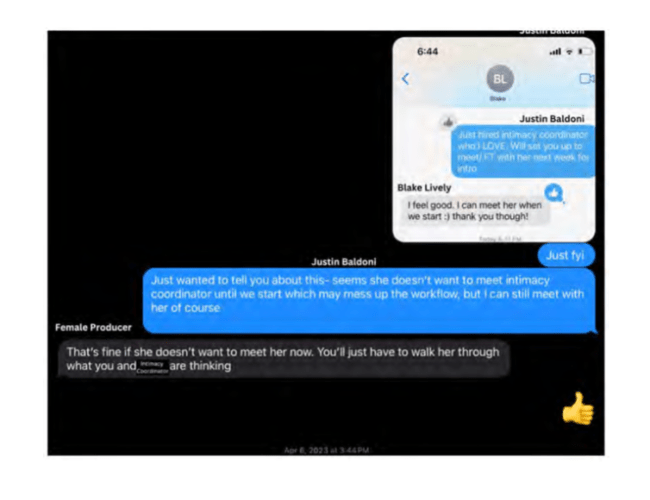 Justin Baldoni texts