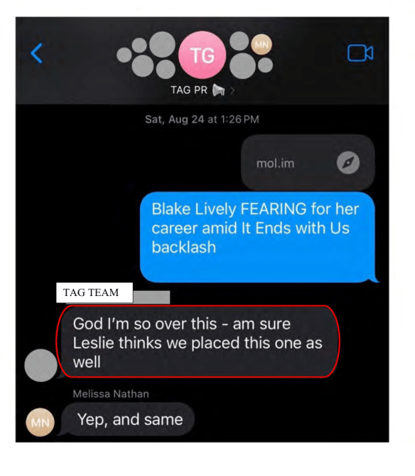 Justin Baldoni Texts