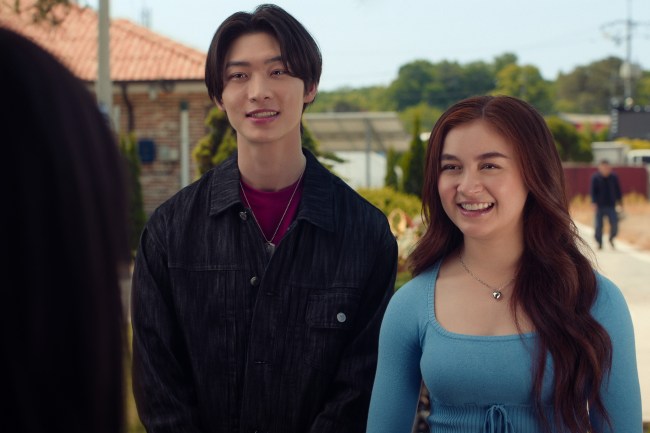 XO, Kitty. (L to R) Sang Heon Lee as Min Ho Moon, Anna Cathcart as Kitty Song Covey in episode 205 of XO, Kitty.