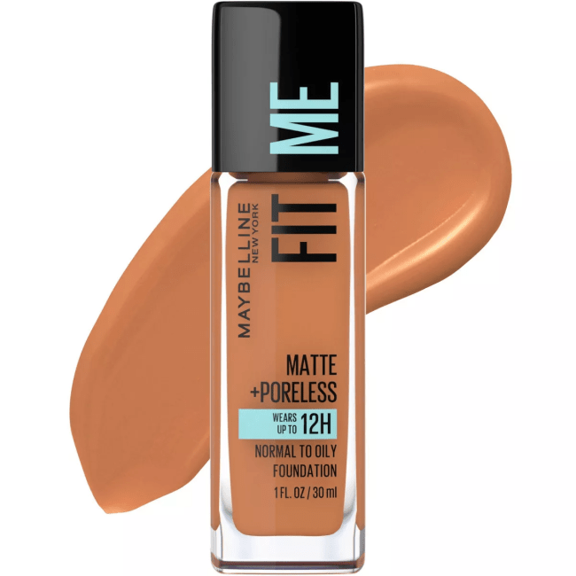 Maybelline Fit Me Matte + Poreless Oil Free Liquid Foundation in 338 Spicy Brown