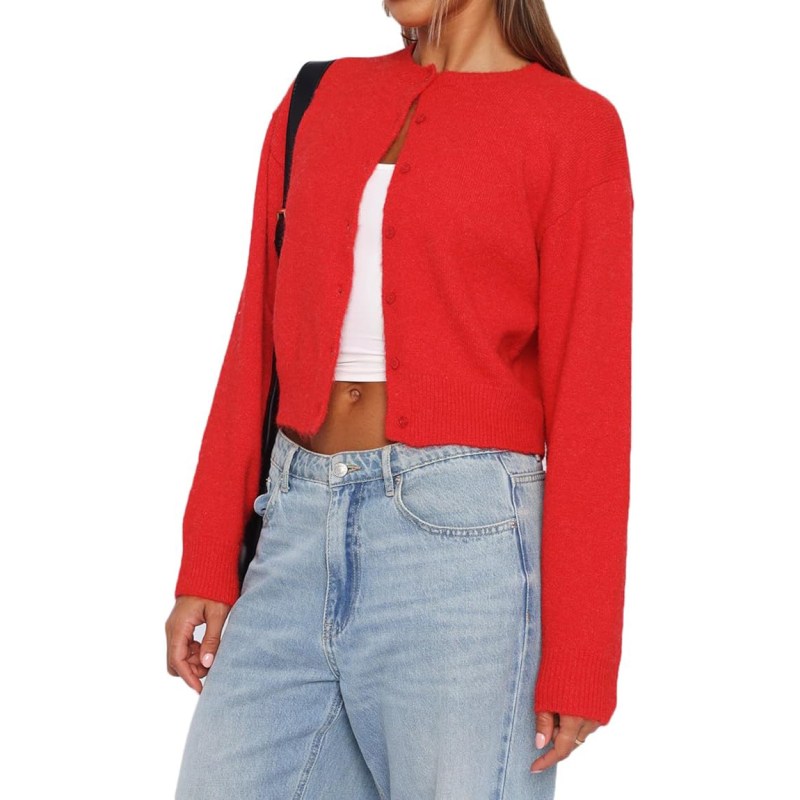 NVRENJIA Crop Cardigan