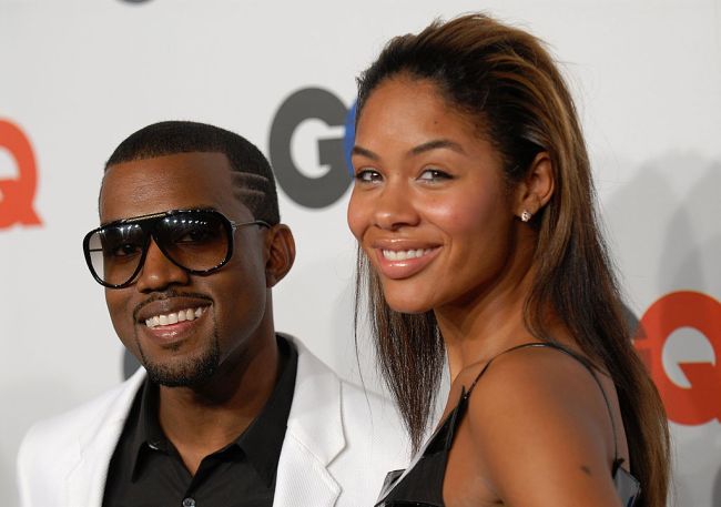 Rapper Kanye West and fiancee Alexis Phifer arrive to GQ's 50th Anniversary Celebration at Cedar Lake in New York City on September 18, 2007.
