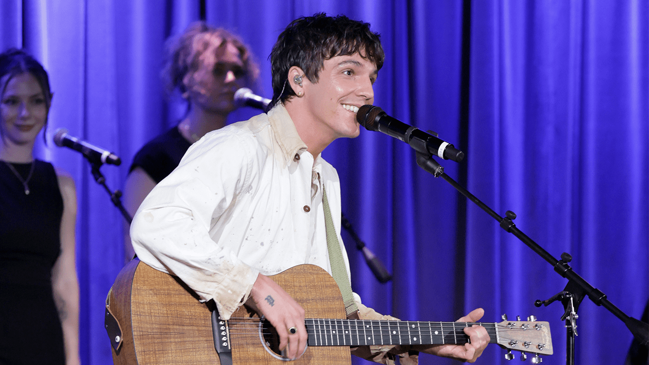 LOS ANGELES, CALIFORNIA - AUGUST 20: Tucker Pillsbury, aka Role Model, performs at The Drop: Role Model at GRAMMY Museum L.A. Live on August 20, 2024 in Los Angeles, California.