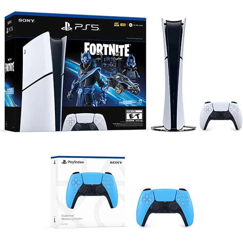 Sony PlayStation 5 Digital Slim Edition Fortnite Cobalt Star Bundle