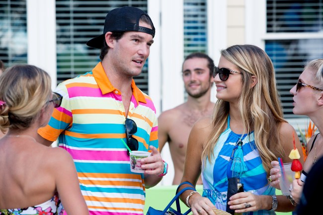 SOUTHERN CHARM -- "While the Kat's Away..." Episode 401 -- Pictured: (l-r) Craig Conover, Naomie Olindo