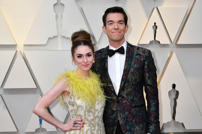 HOLLYWOOD, CA - FEBRUARY 24: (L-R) Annamarie Tendler and John Mulaney attends the 91st Annual Academy Awards at Hollywood and Highland on February 24, 2019 in Hollywood, California.