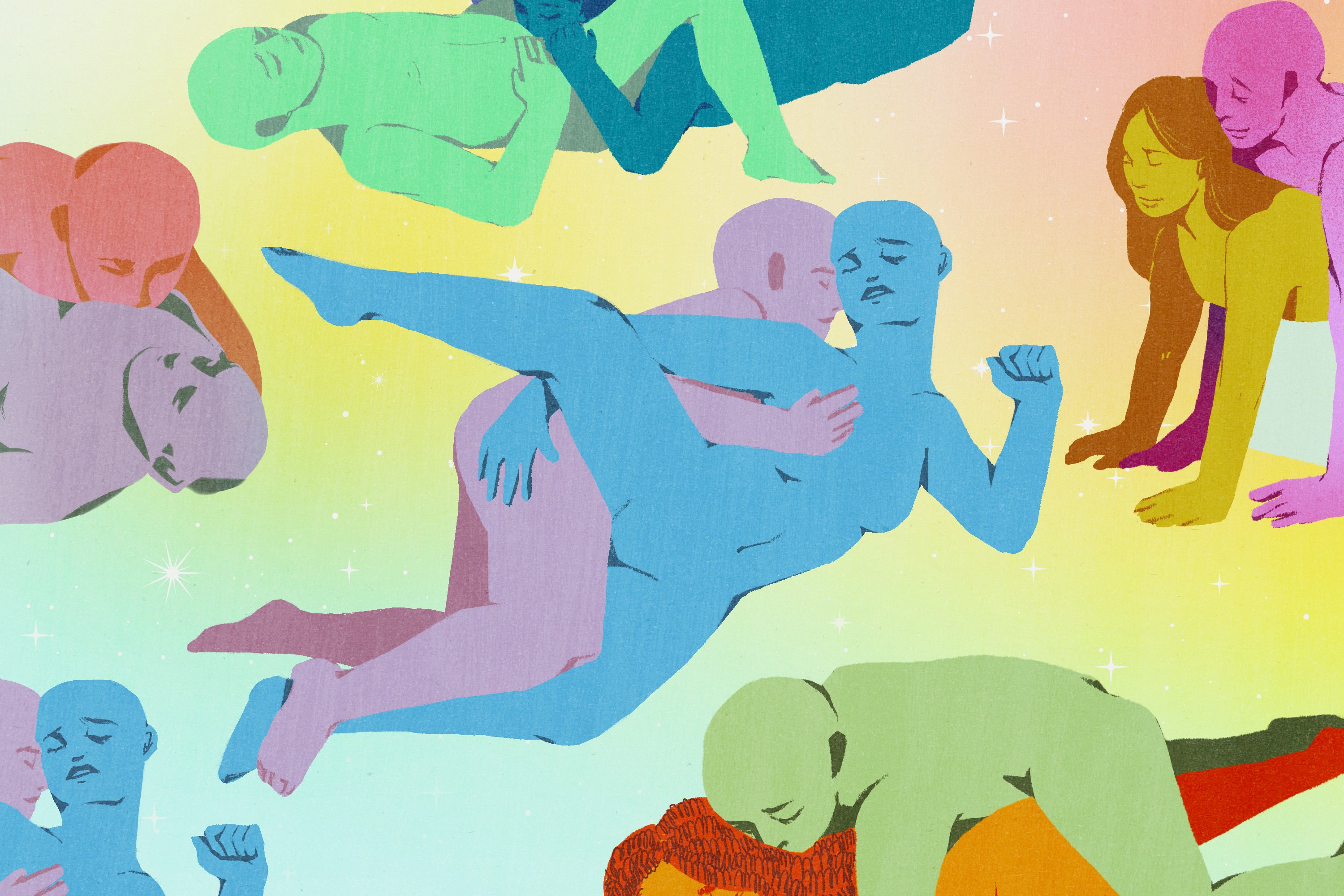 A collage of various sex positions.