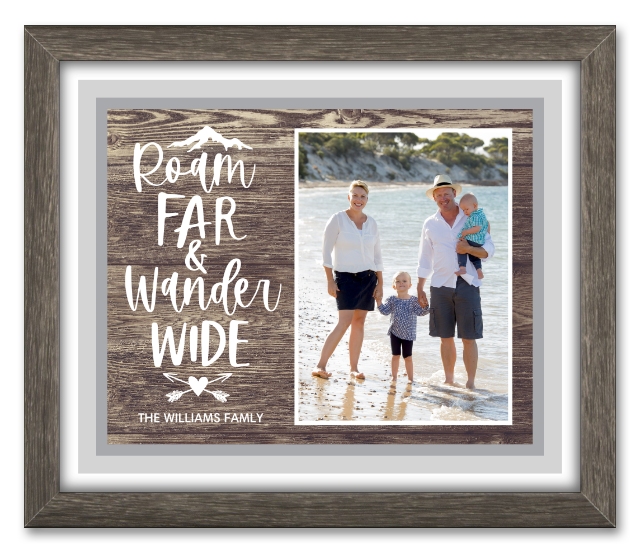 Rustic Roaming Distressed Floating Frame