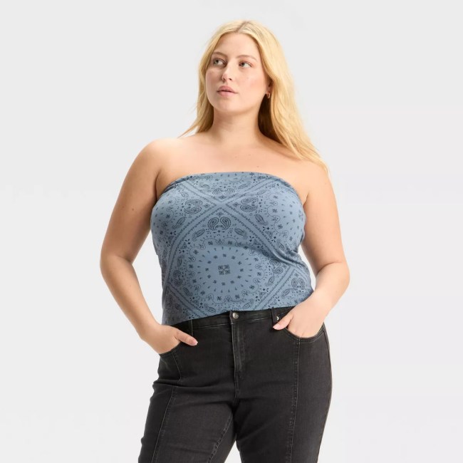 Wild Fable Graphic Tube Top