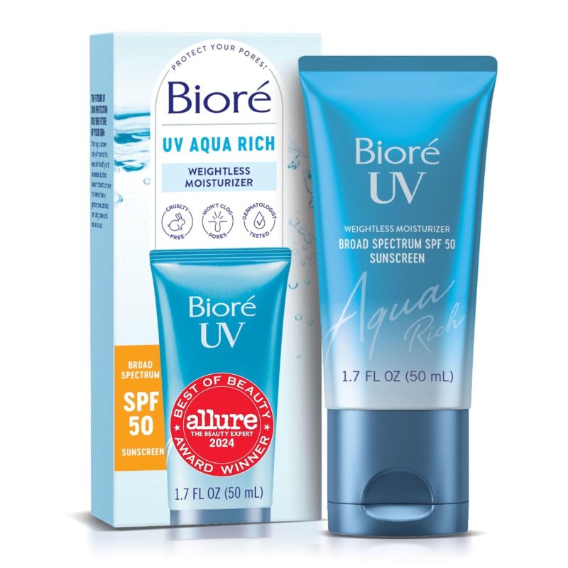 Biore UV Aqua Facial Moisturizer SPF 50 Is a Game-Changer