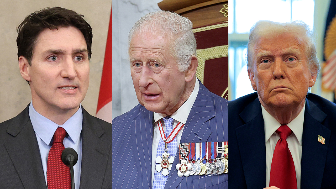Justin Trudeau, King Charles, Donald Trump