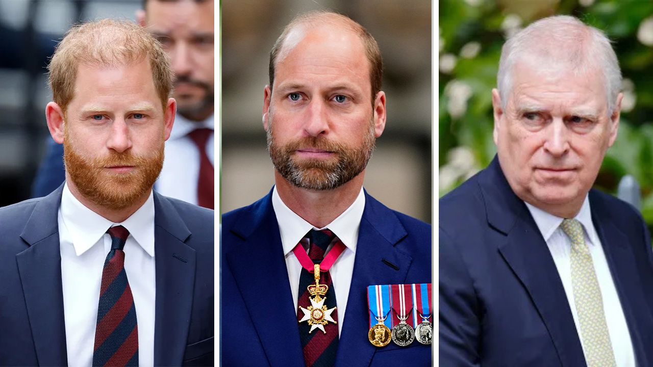 Prince Harry, Prince William, Prince Andrew