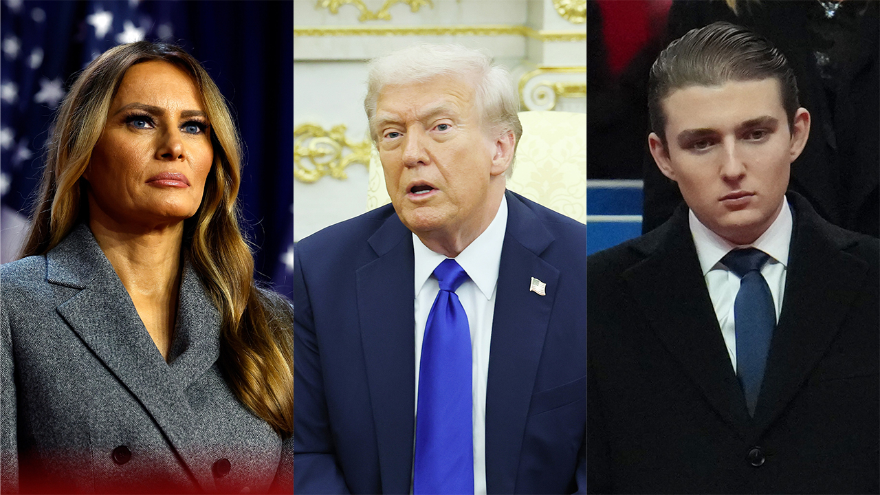 Melania, Donald, Barron Trump